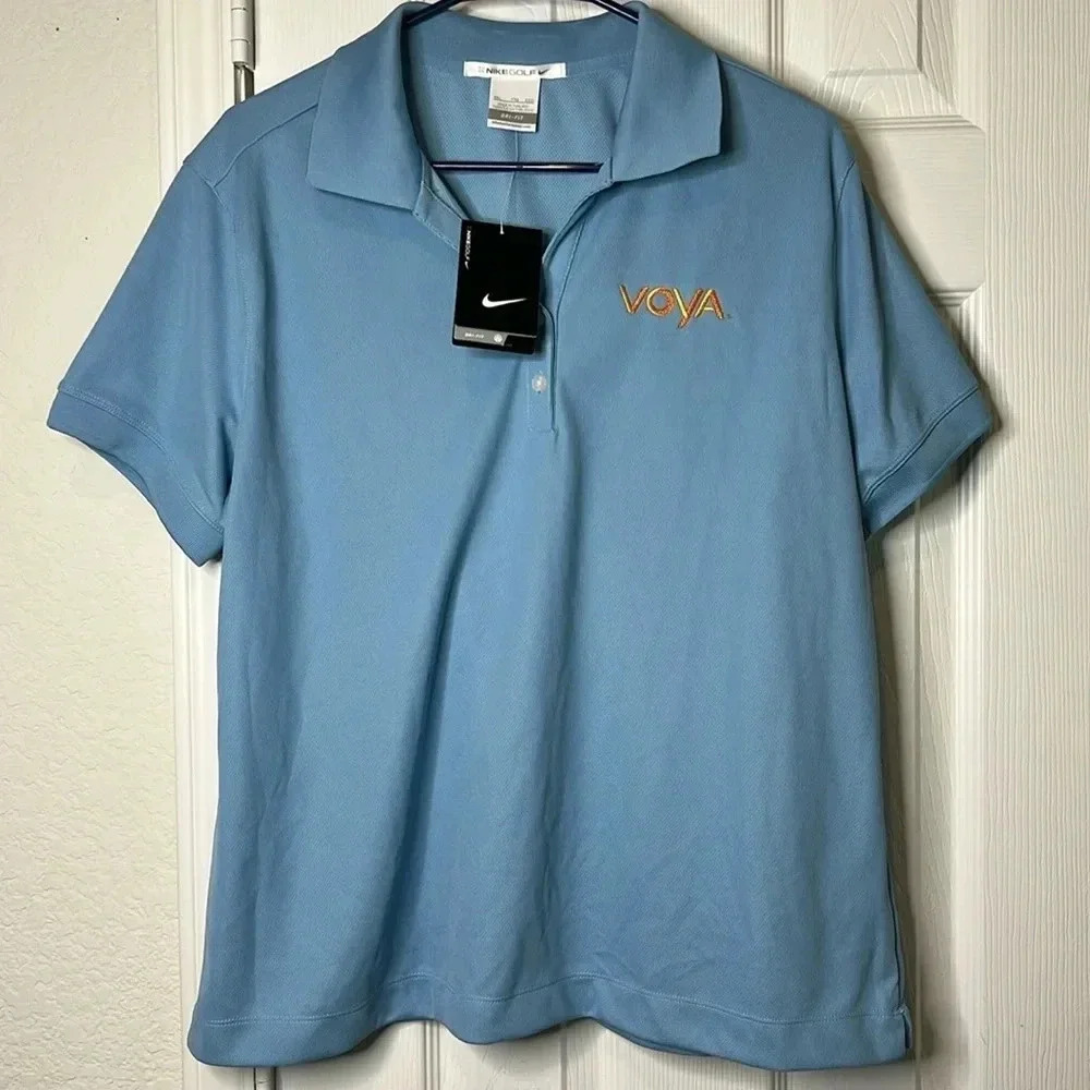 Nike Light Blue Short Sleeve Polo Tee